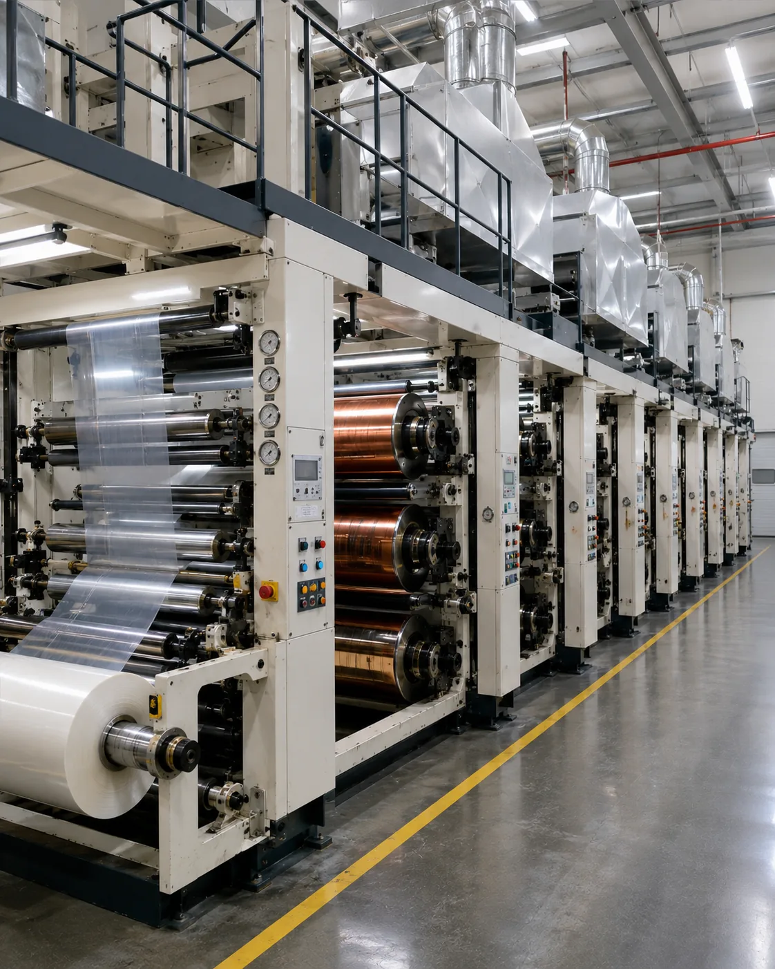 Gravure printing line at the Tansox Quanzhou plant