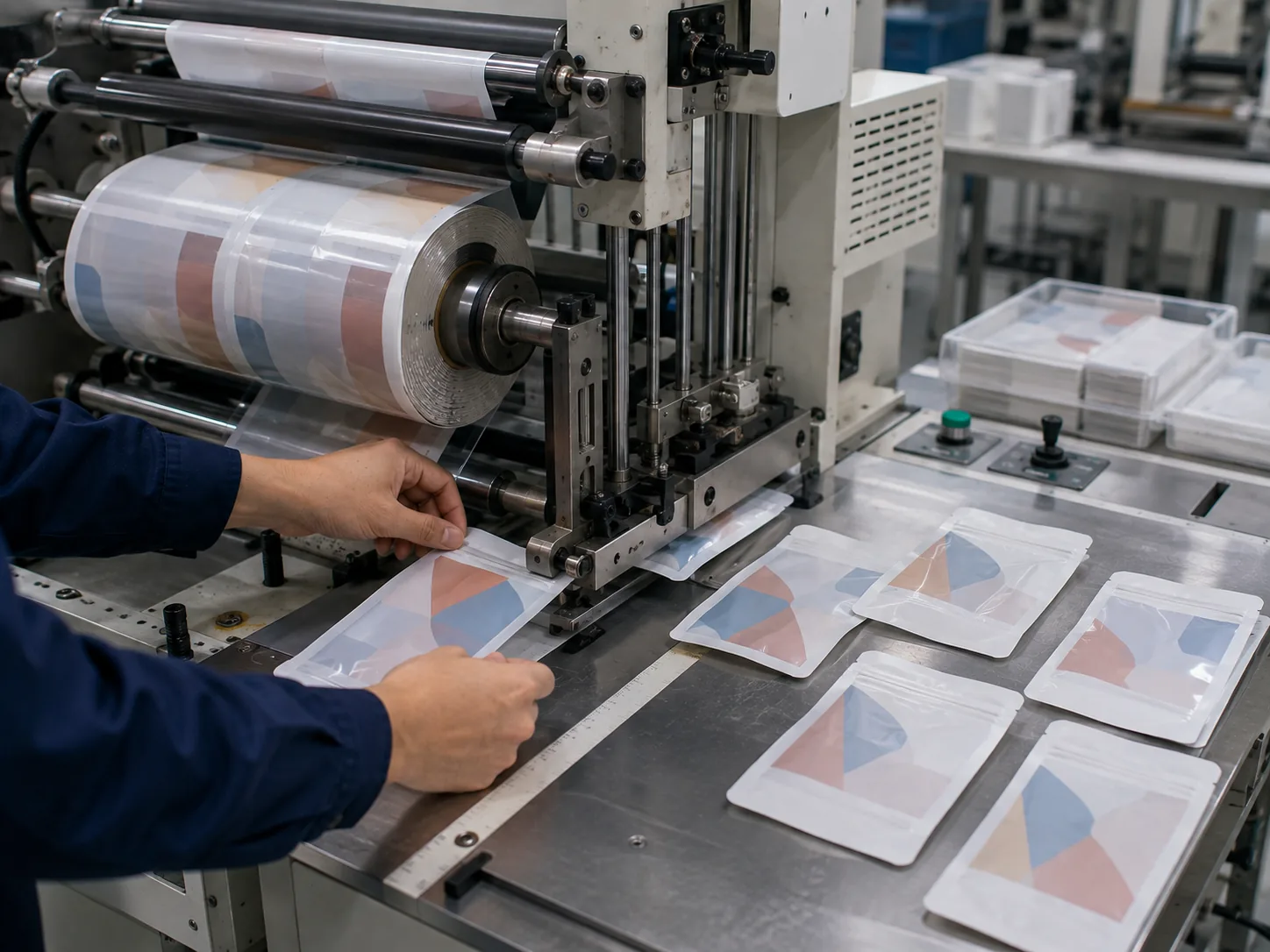 Production of packaging samples