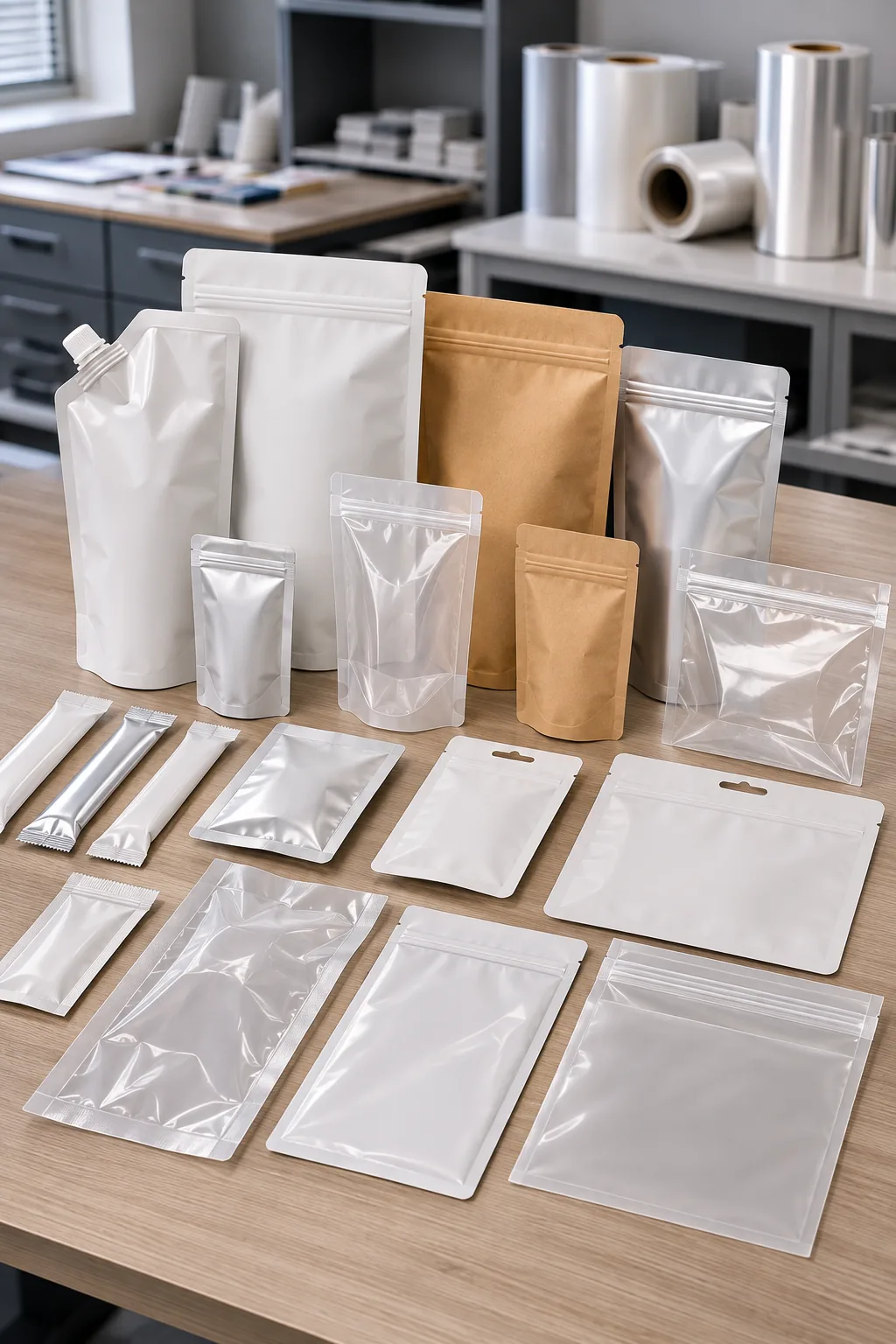 Pre-production sample sets across all bag formats