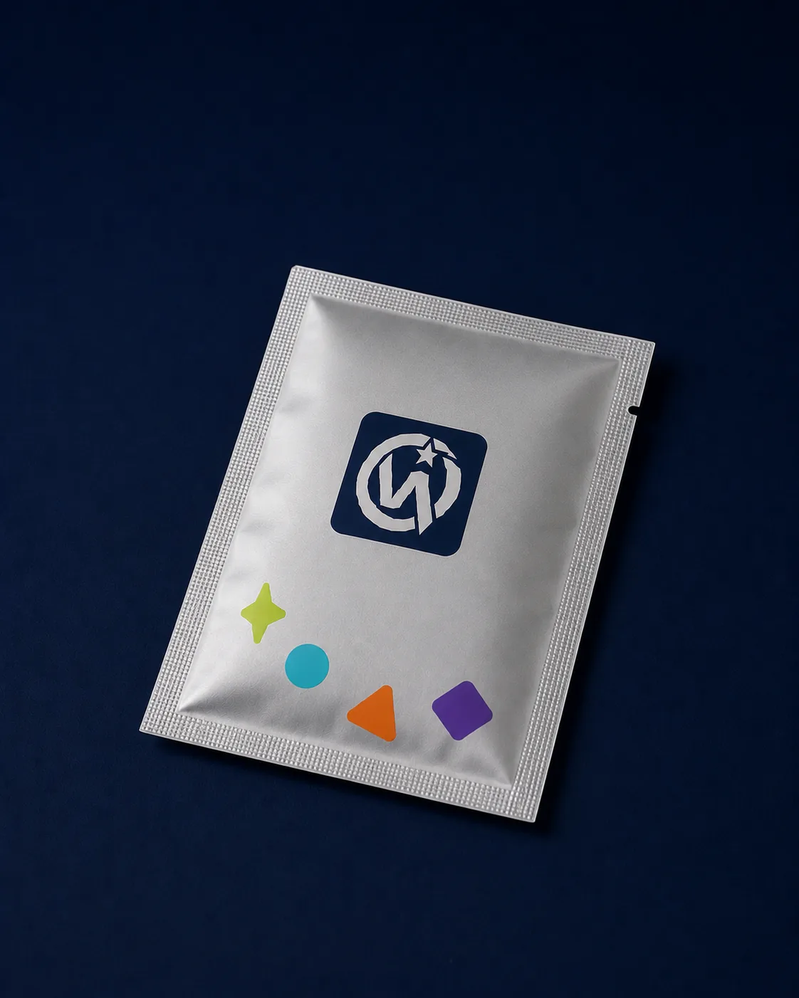 Custom sanitary pad wrapper with pet / al / pe · matte foil laminate, 12-colour gravure · individual wrap · tear notch