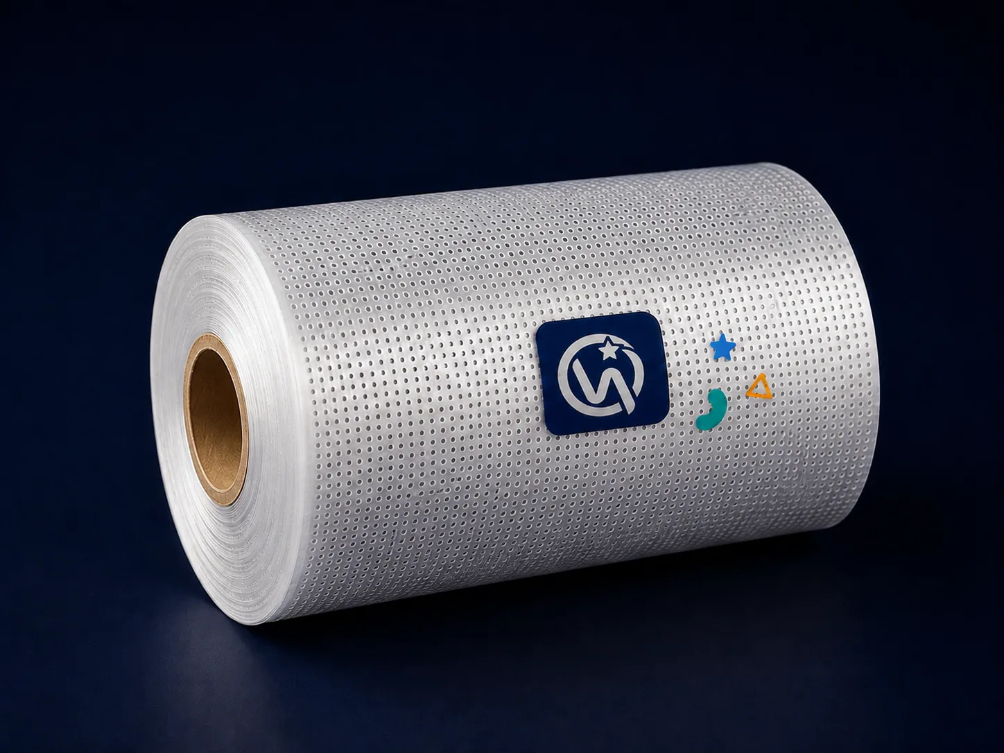 Microporous Breathable Film — CaCO3-filled PE film stretched to create micro-pores for breathability