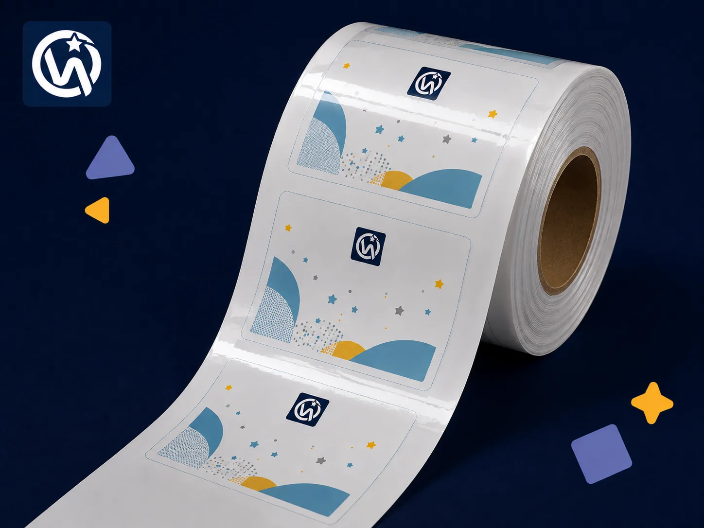 Standard Front Patch — Printed PE film panel for baby pants and pull-up pants