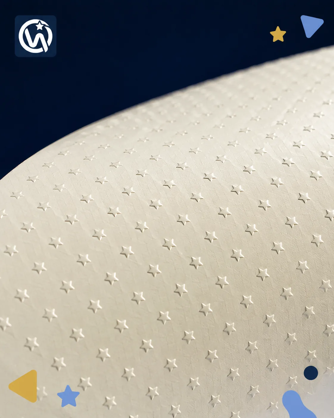 3D Emboss surface finish close-up — heat & pressure embossing · in-house