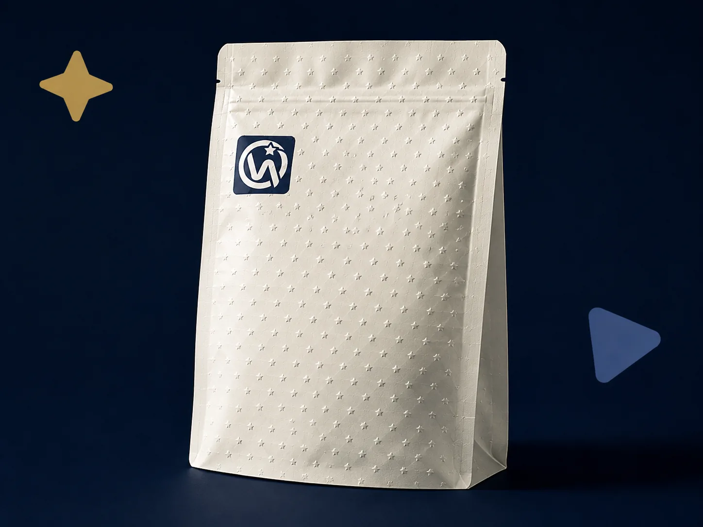 Stand Up Pouch — Embossed stand-up pouches with full-surface or pattern area texture