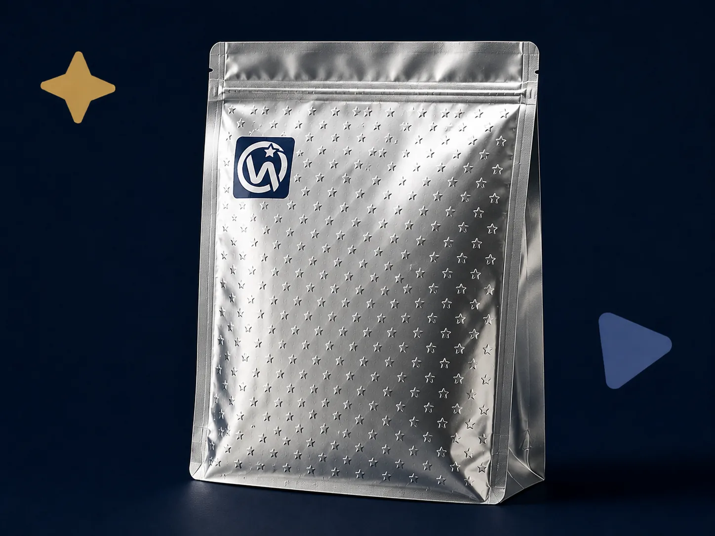 Mylar Bag — Embossed foil bags for high-barrier premium packaging