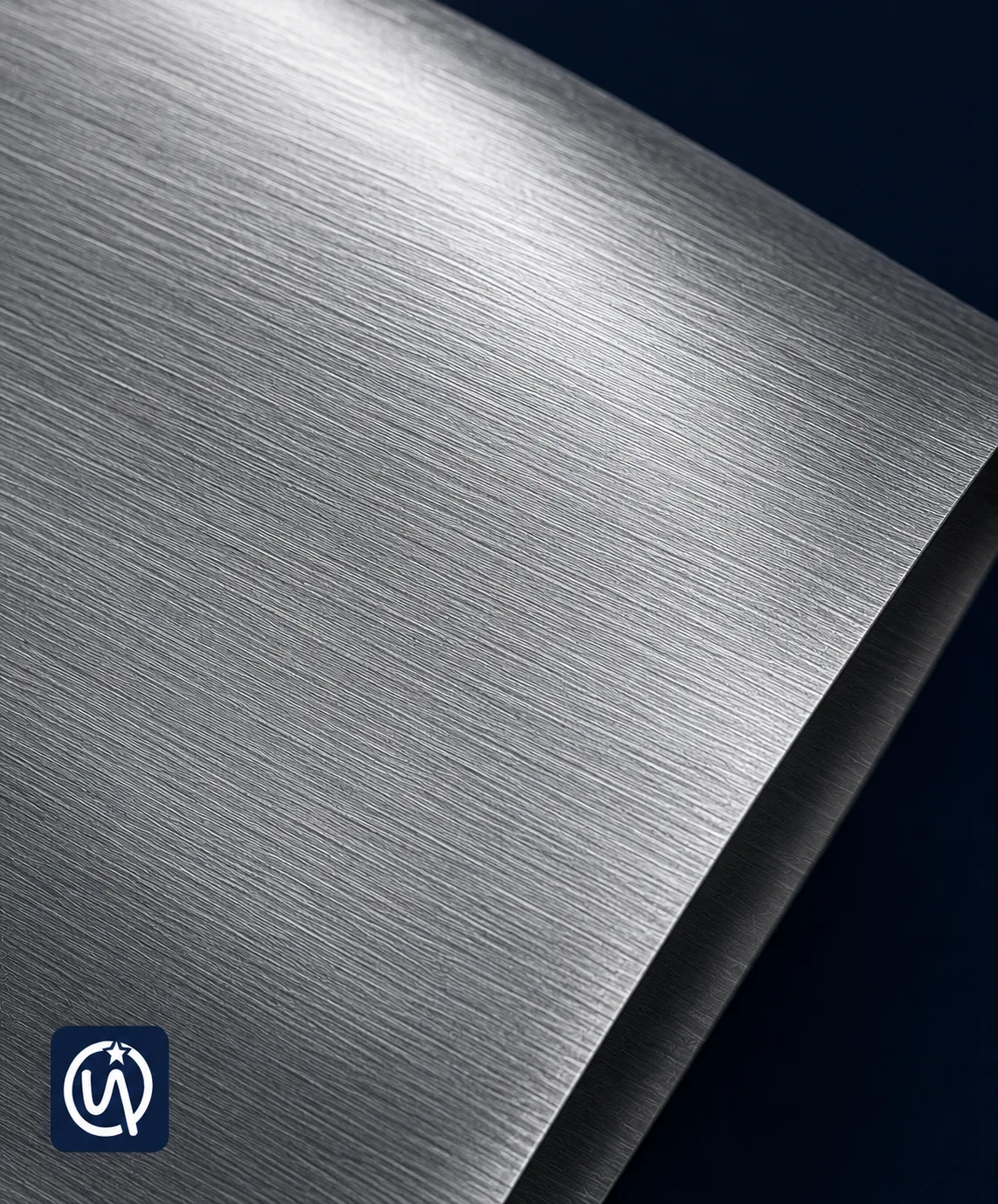 Close-up texture detail of brushed surface finish on flexible packaging film