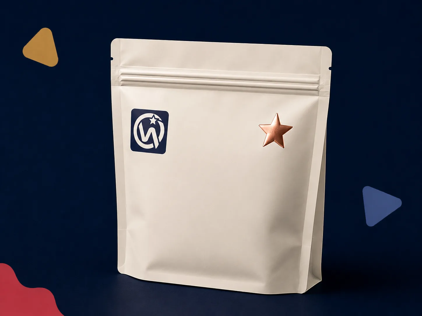 Zipper Bag — Resealable bags with hot stamp logo detailing