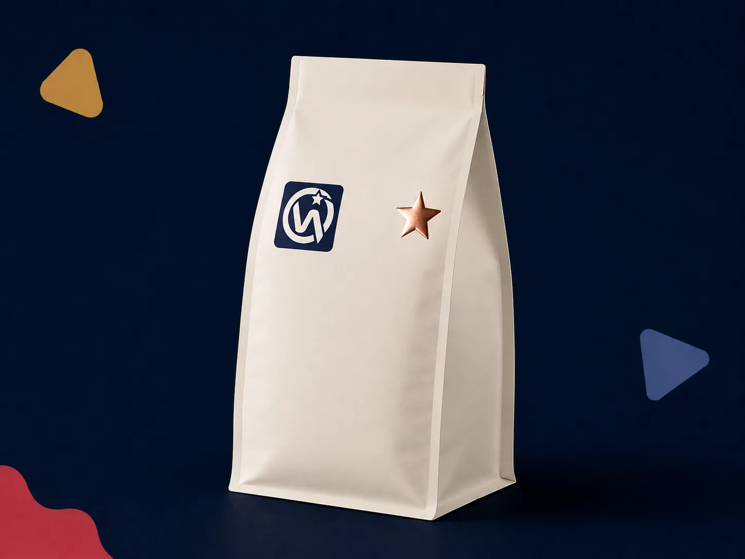 Euro Bottom Bag — Premium euro-style bags with foil-stamped brand elements