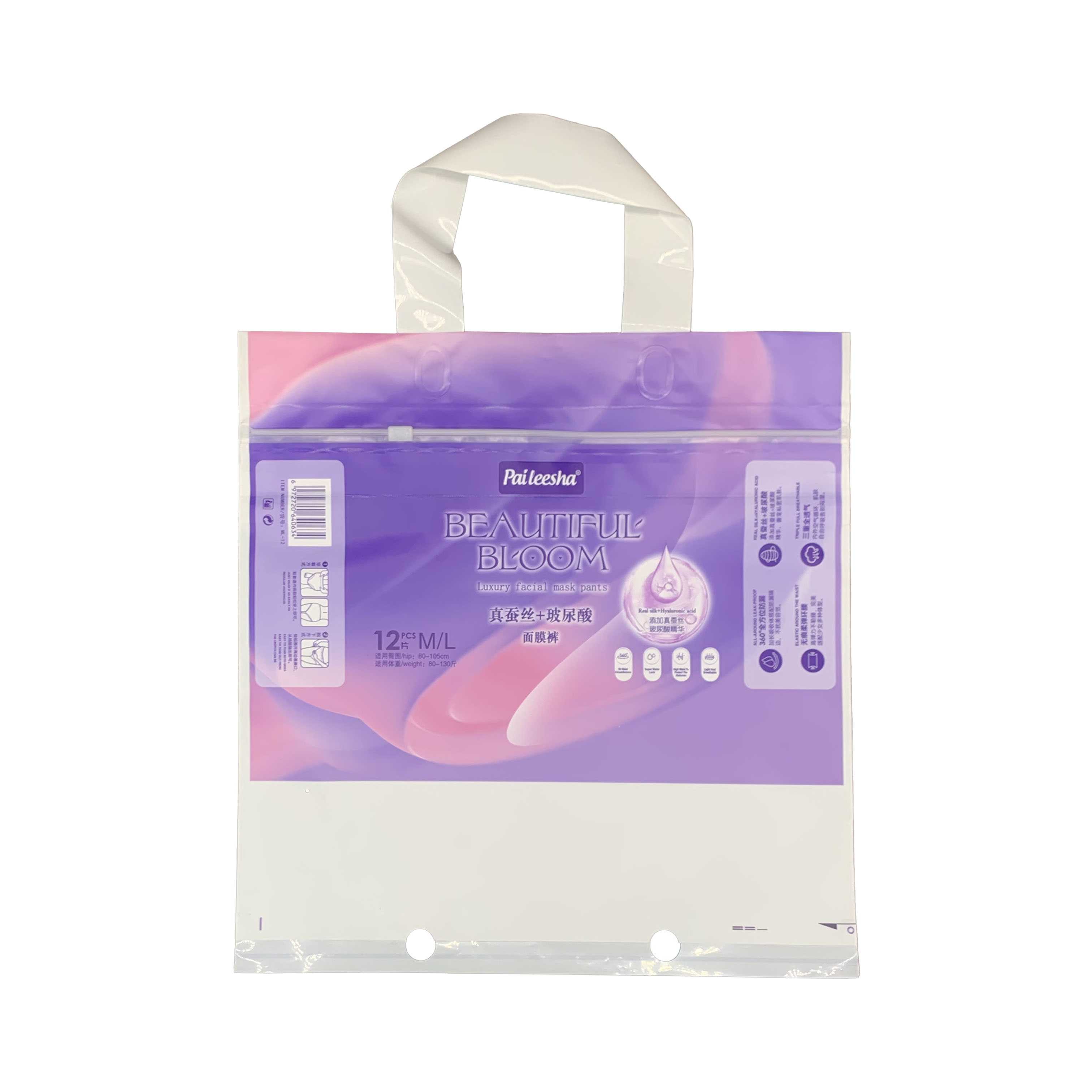 Ladies' pull up pants underwear bag with an elegant European design