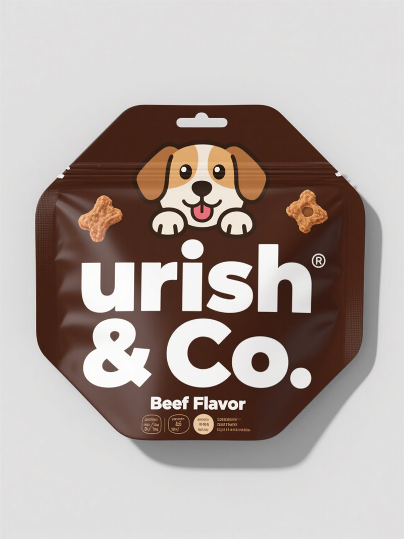Pet food irregular-shaped bags