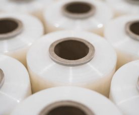 Big stock of plastic stretch film wrap packing